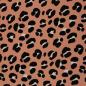 Preview: Viskose Animalprint Erdtöne/Schwarz Leo by Swafing